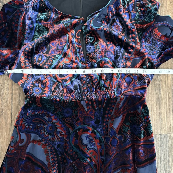 Anthropologie Burnout Velvet Maxi Dress - Picture 12 of 15